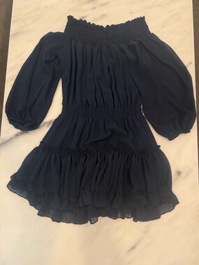 Misa Los Angeles Dark Navy Dress